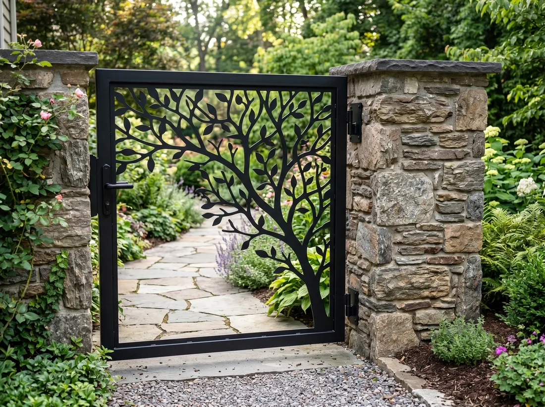 Tree-Branch Gate — Deco Zoosh